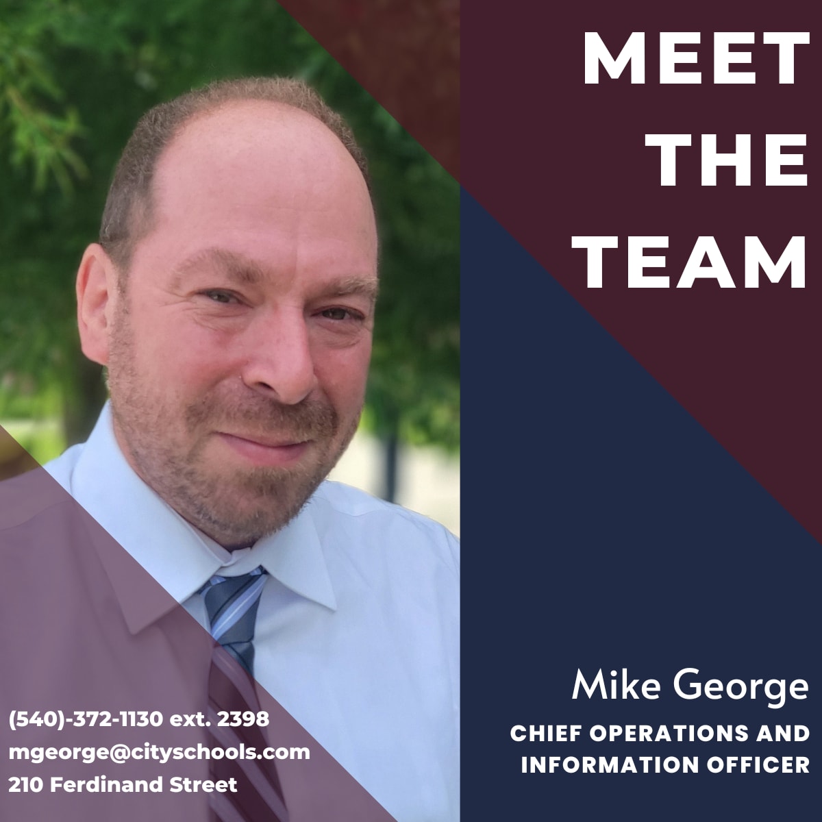 Mike George, Chief Operations and Information Officer