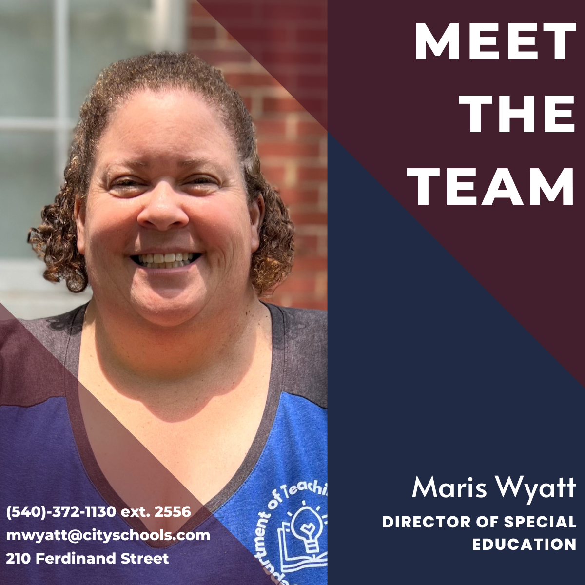 Meet the Team, Maris Wyatt, Director of Special Education