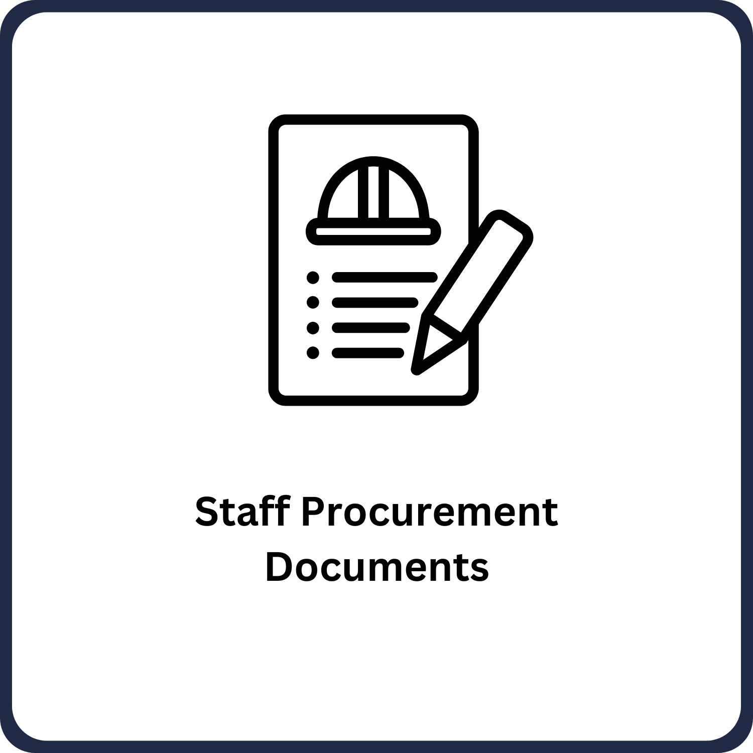 Staff Procurement Documents