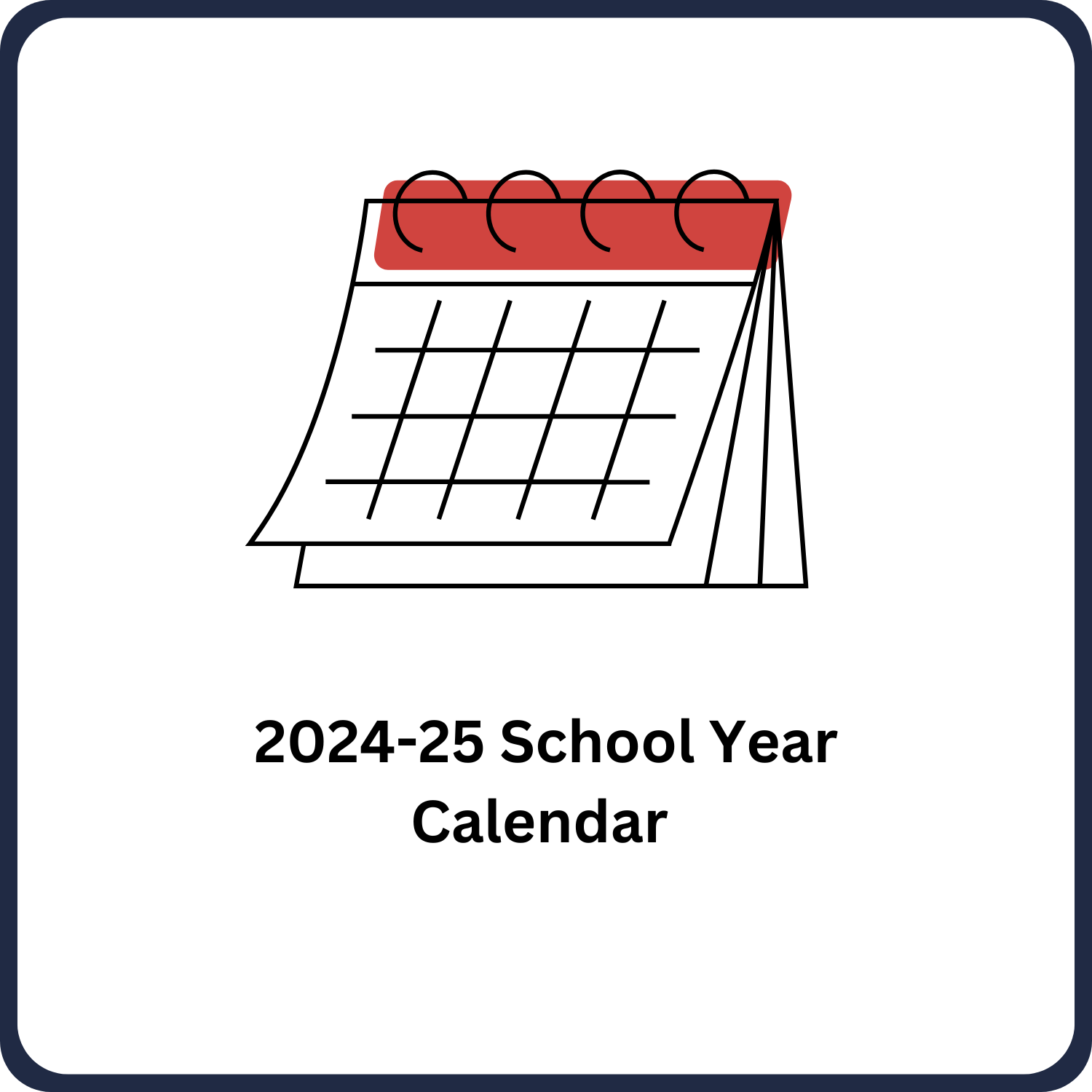 2024-2025 School Year Calendar