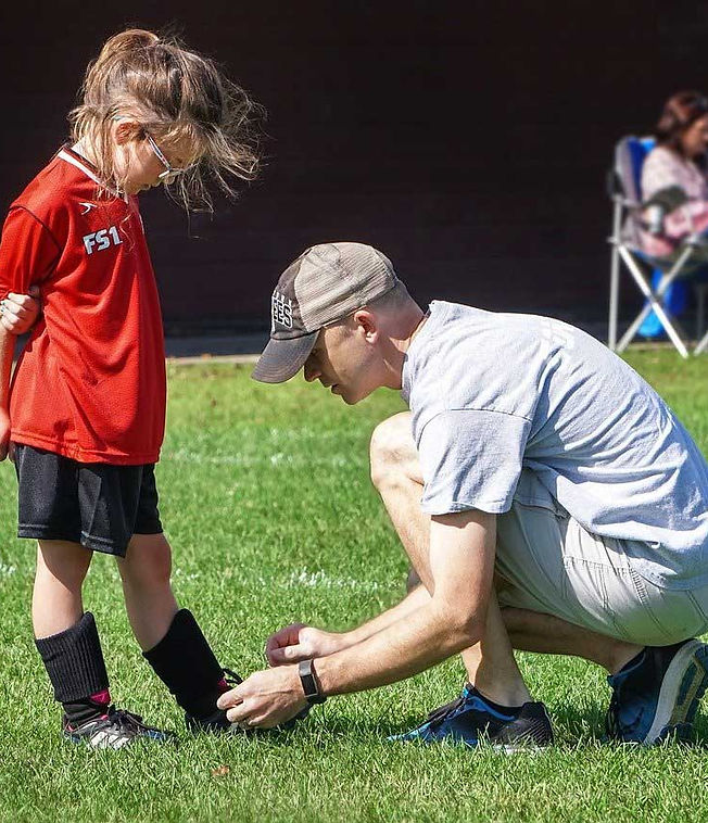 Coach and student