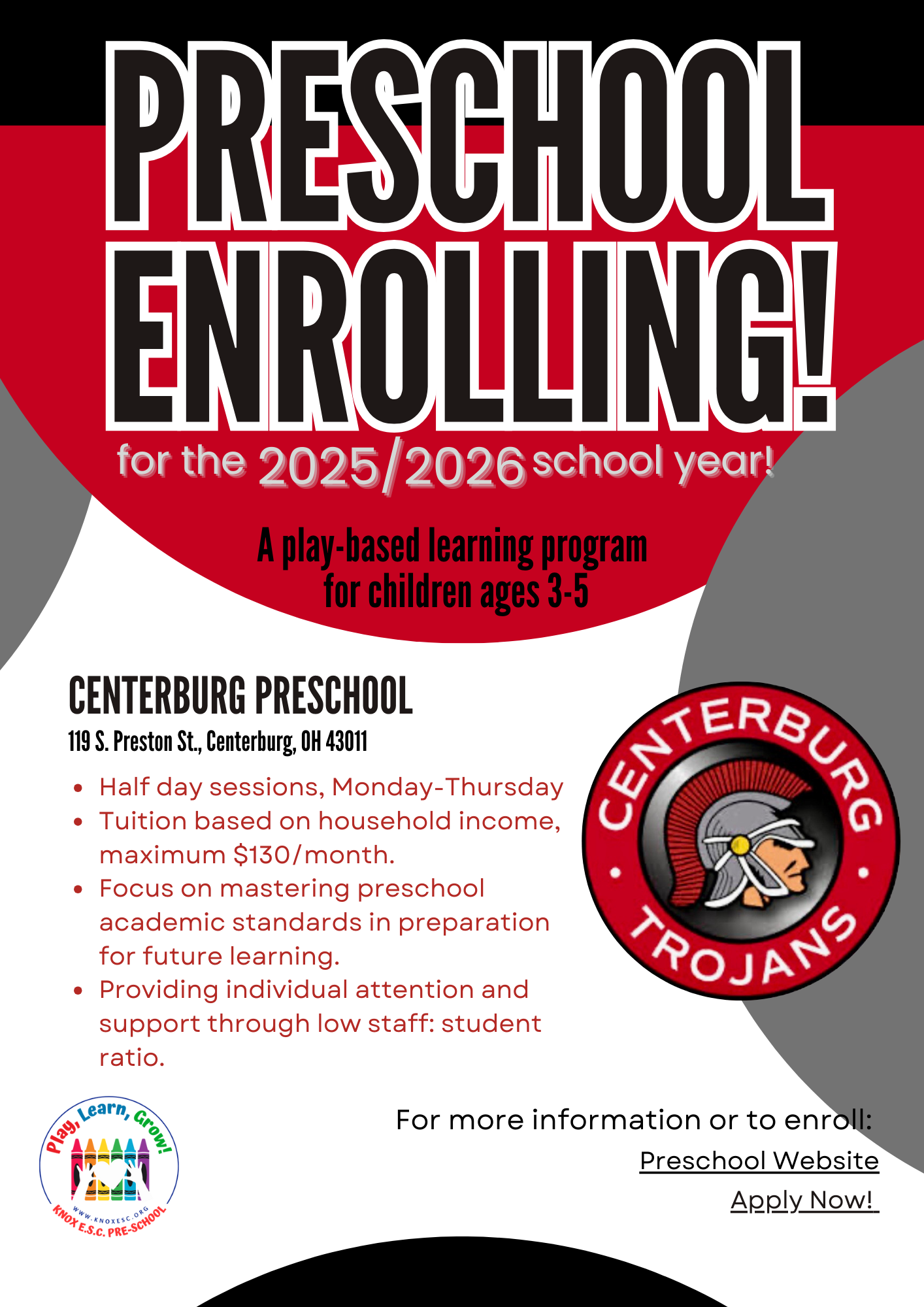 enrollment centerburg