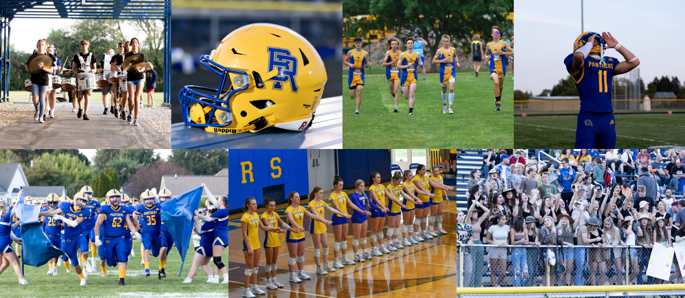 Collage of Birch Run High School athletes