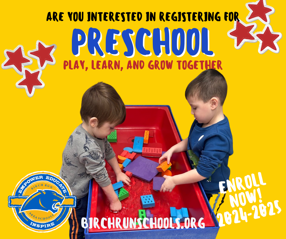 Register for Birch Run Preschool today!