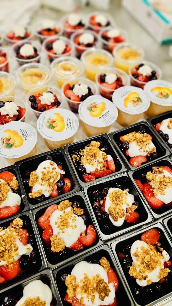 Fruit with Yogurt and Granola