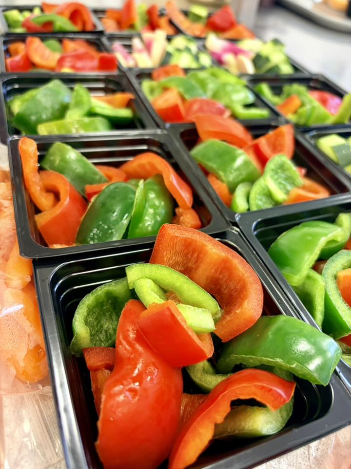 red and green peppers