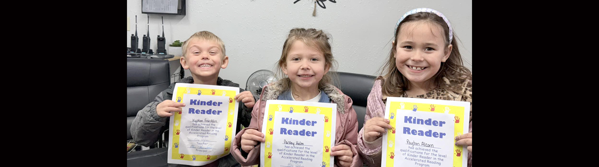 We are so proud of our readers! These kiddos met their reading goals! Congratulations