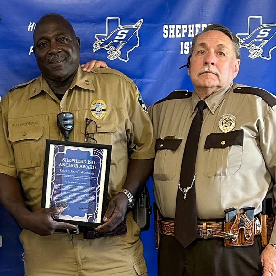 Officer getting an award