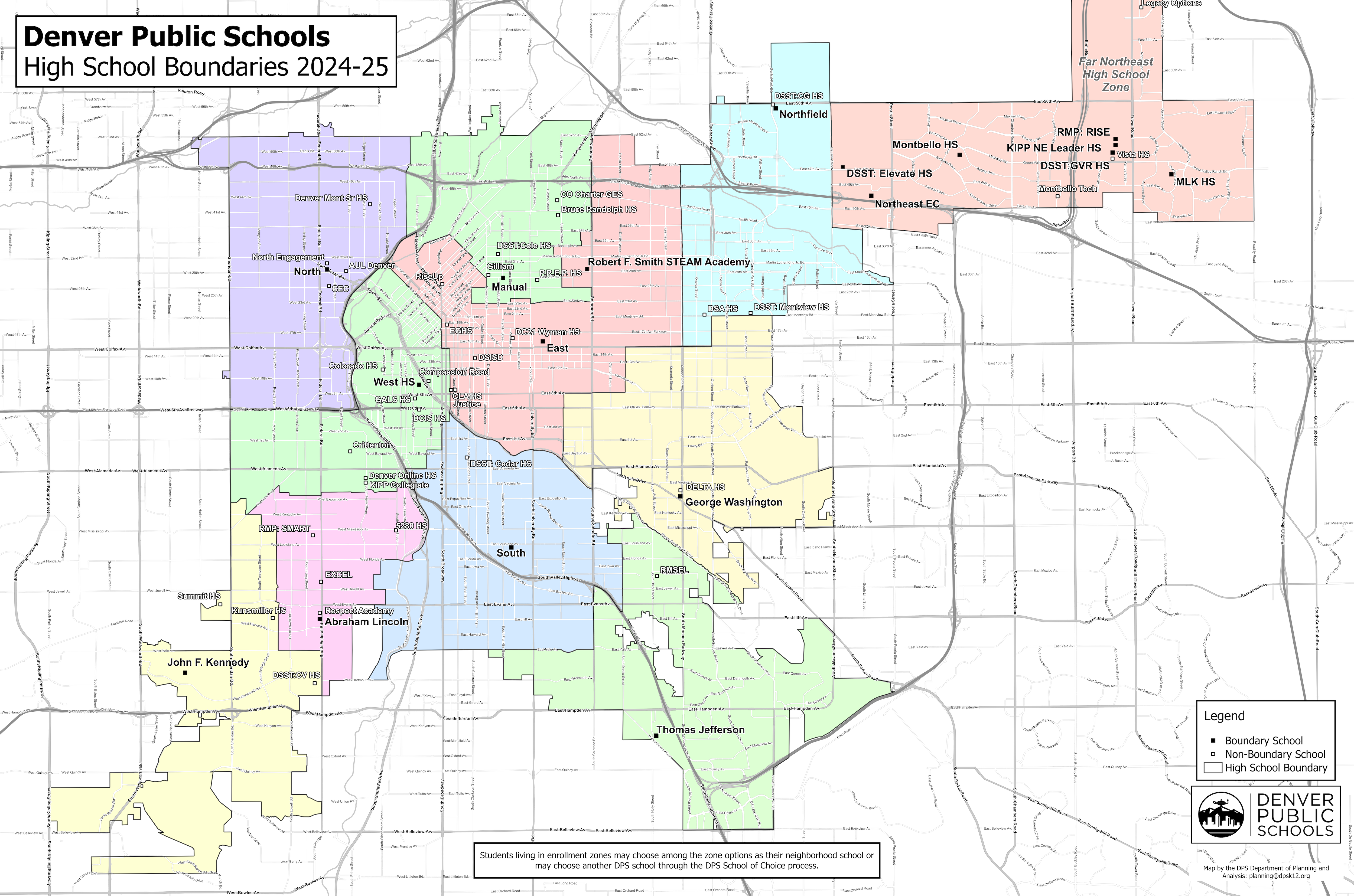 High School Boundary Map