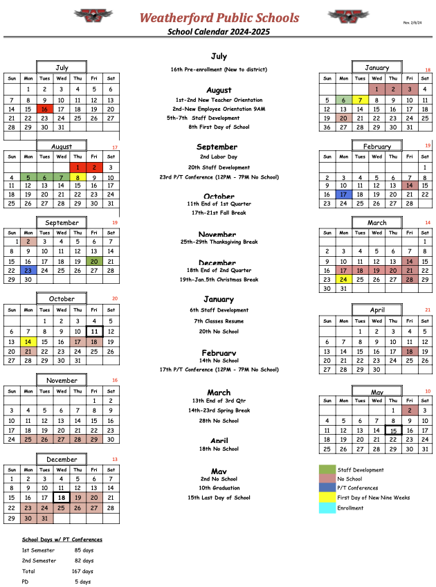 WPS District Calendar