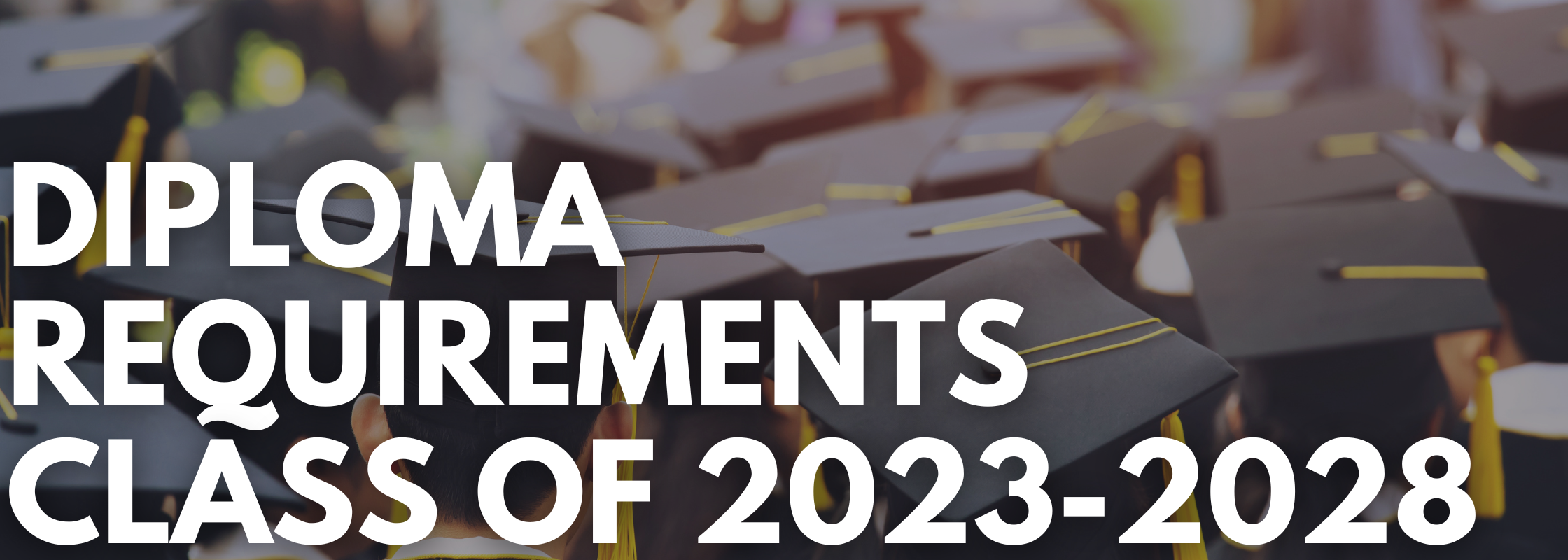 Diploma Requirements Class of 2023-2028