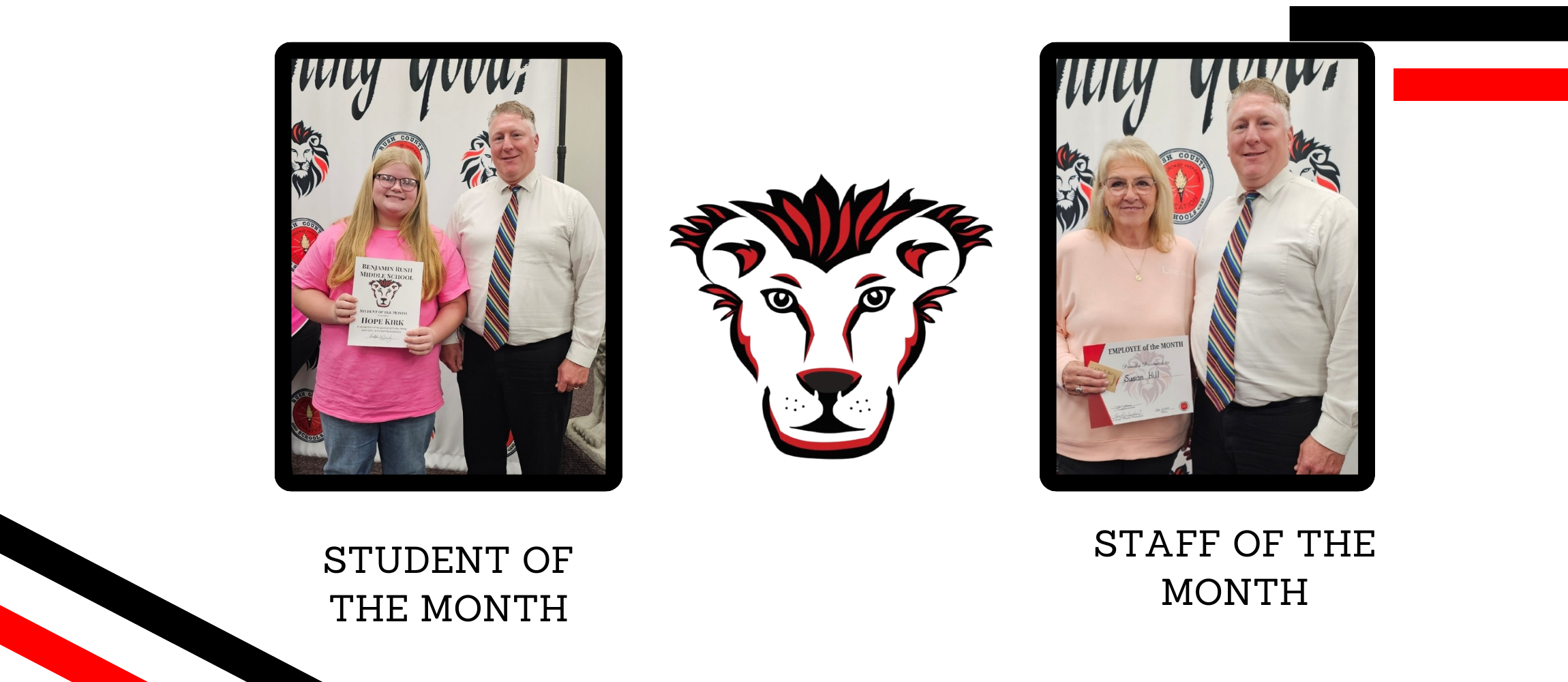 Student and Staff of the month