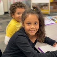 girl smiling at the camera