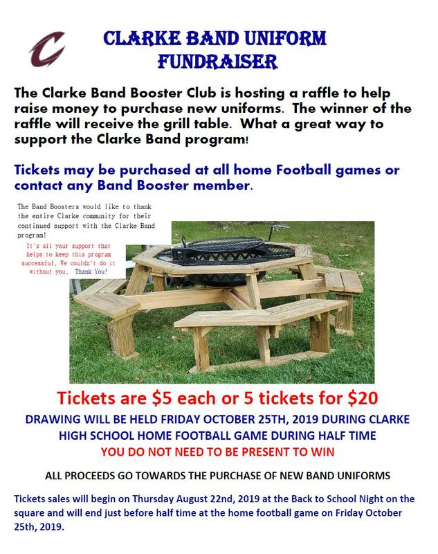 Band Boosters flyer