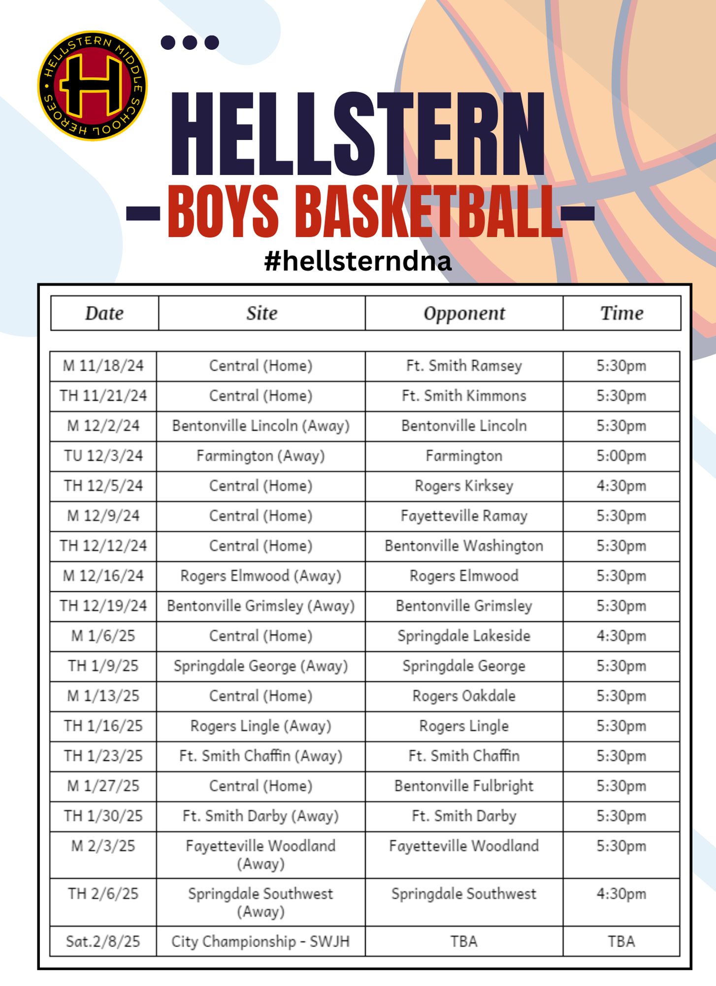 schedule