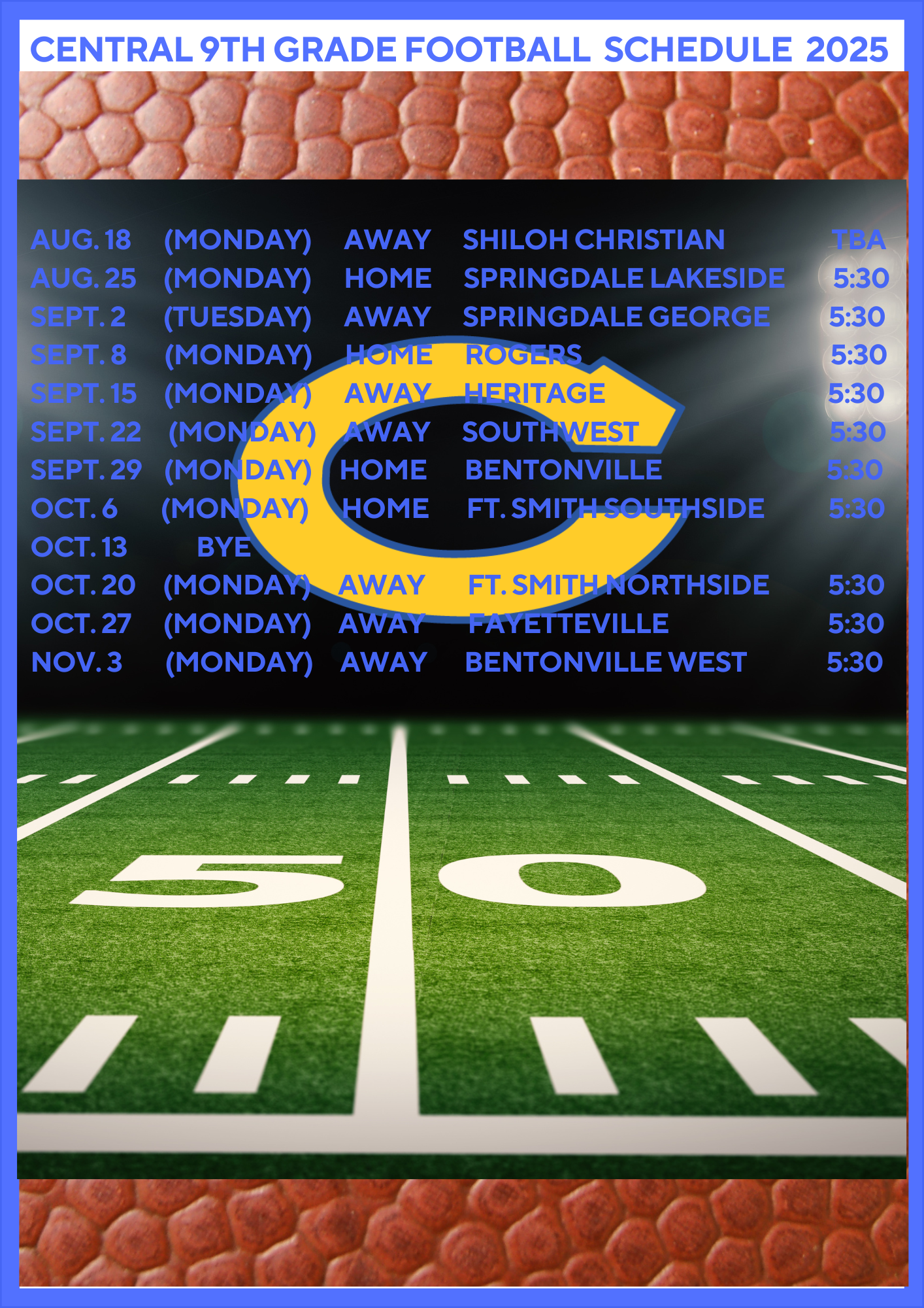 schedule