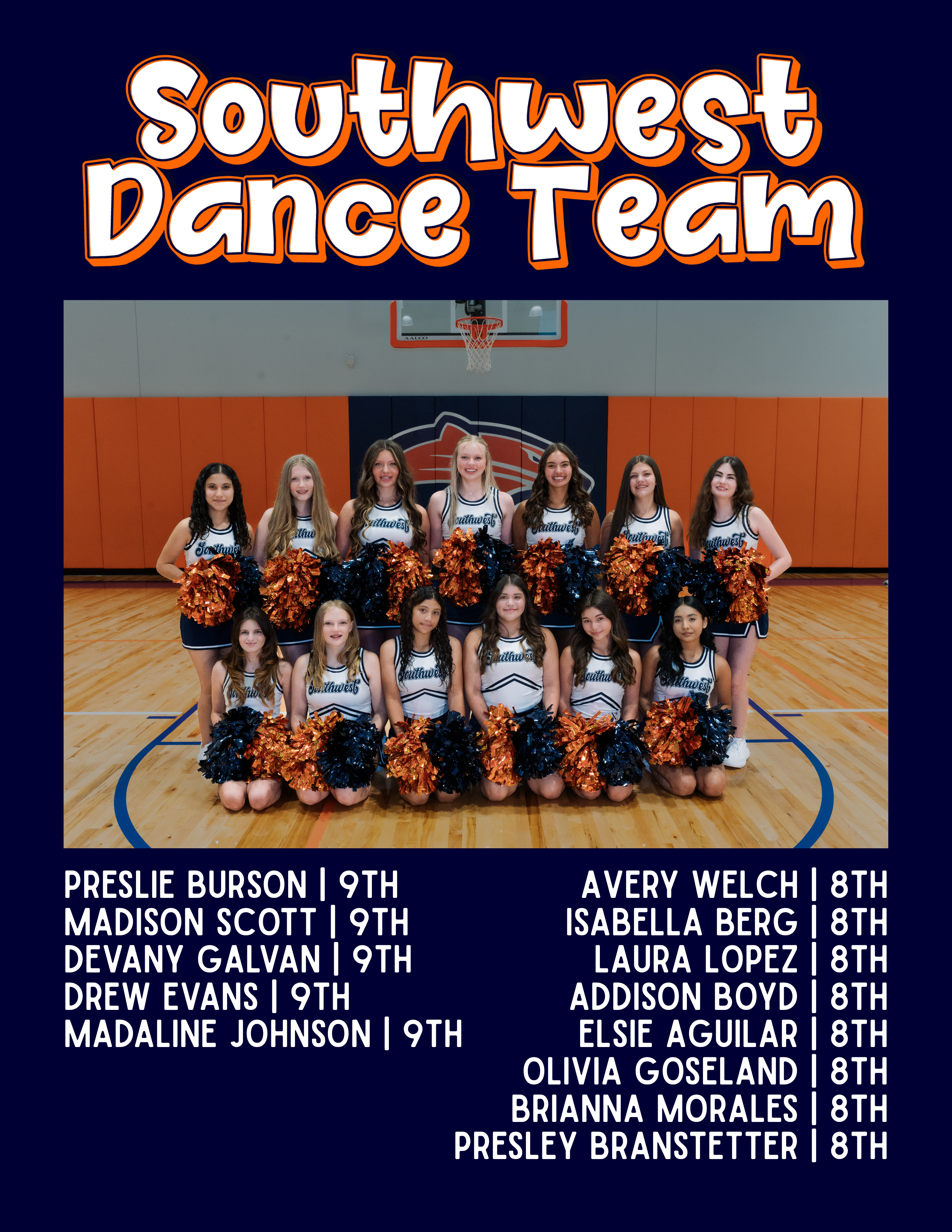 Dance 9th Roster