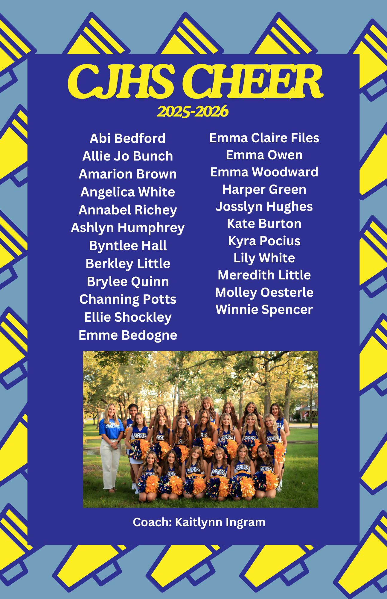 Roster 2025 CJHS 