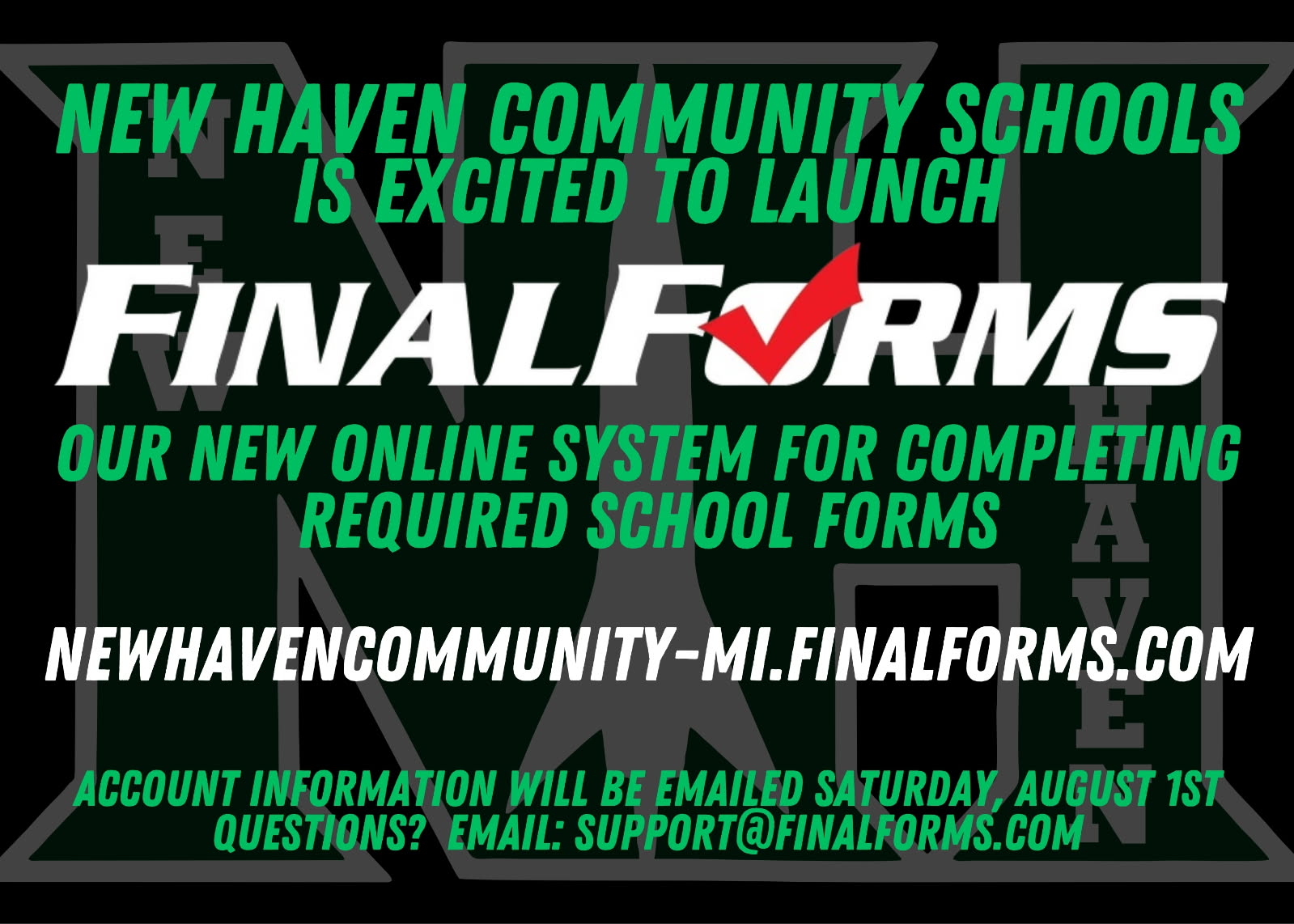 Informational Text on Final Forms