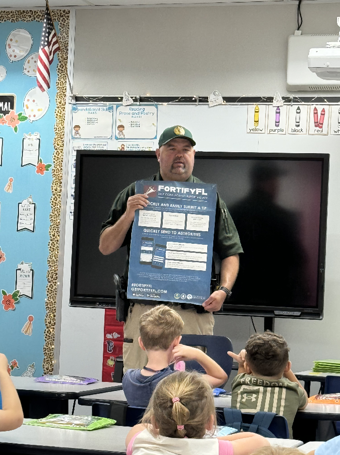 Brad Mincks, SRO at Branford Elementary School.