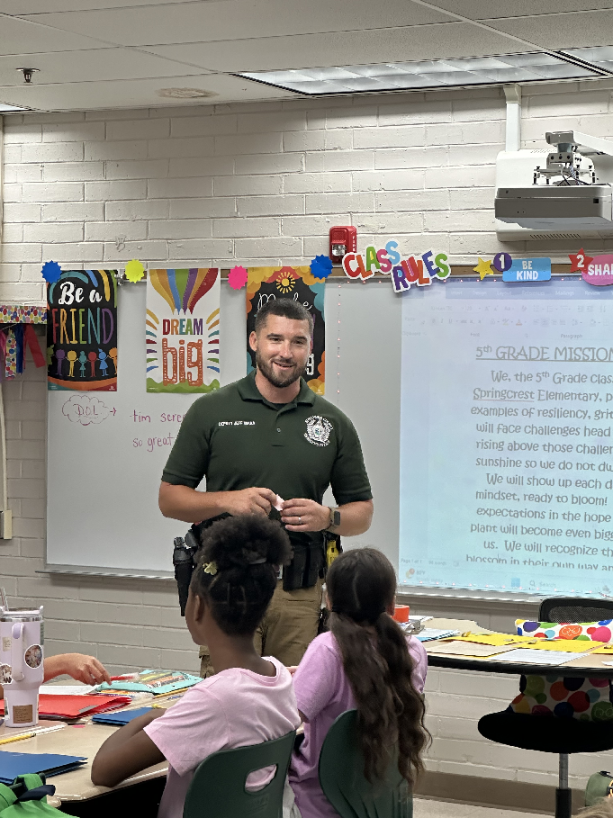 Jeff Miara, SRO at Suwannee Springcrest Elementary School.