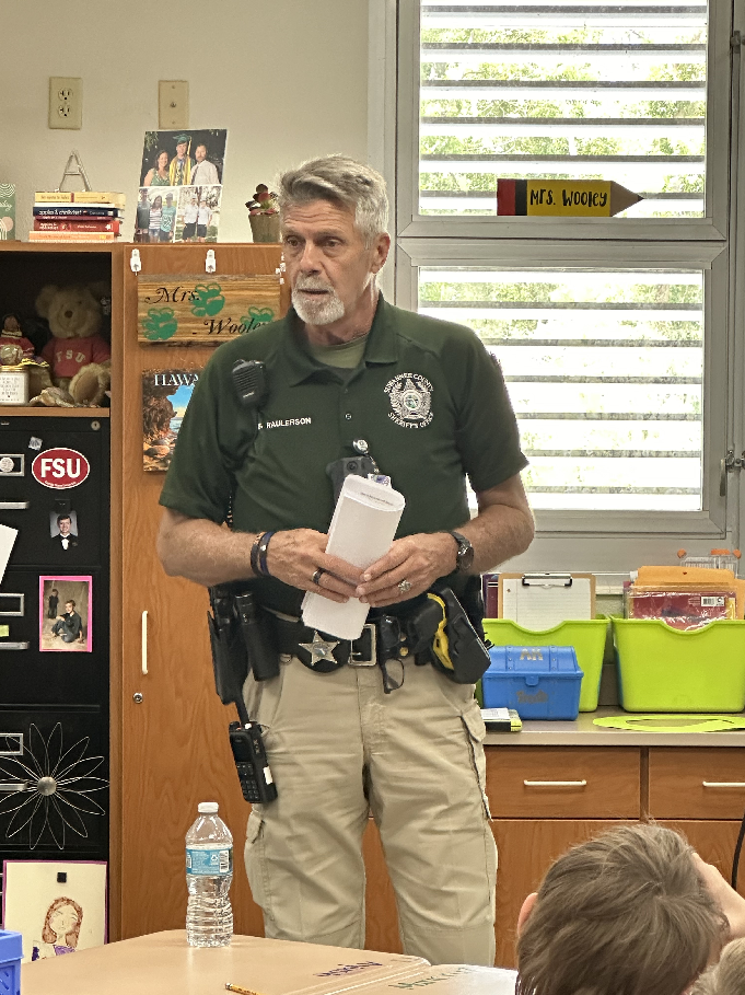 Berry Raulerson, SRO at Suwannee Pineview Elementary School. 