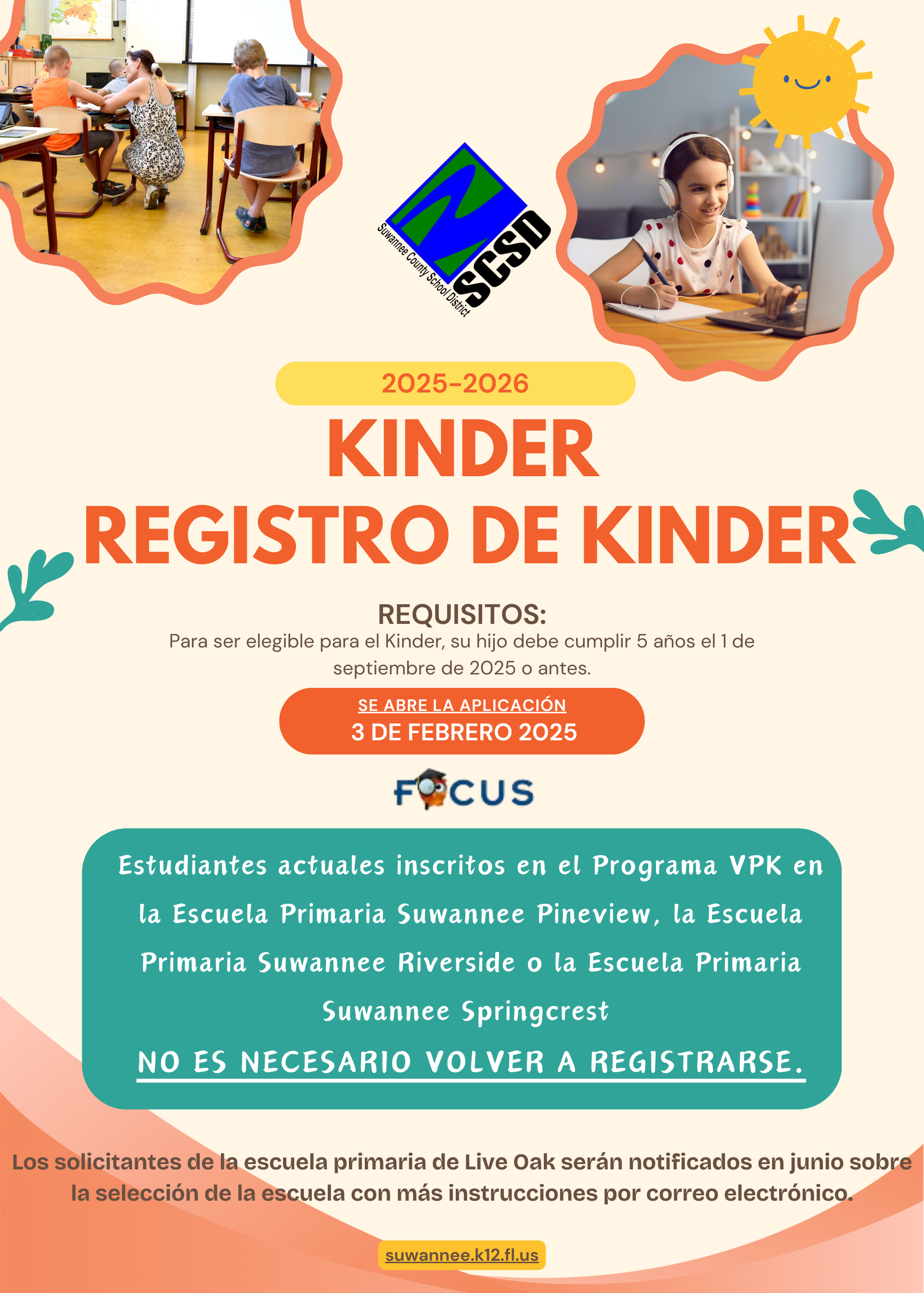 Kindergarten Registration (Spanish)