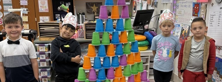 Kindergarteners Smiling 