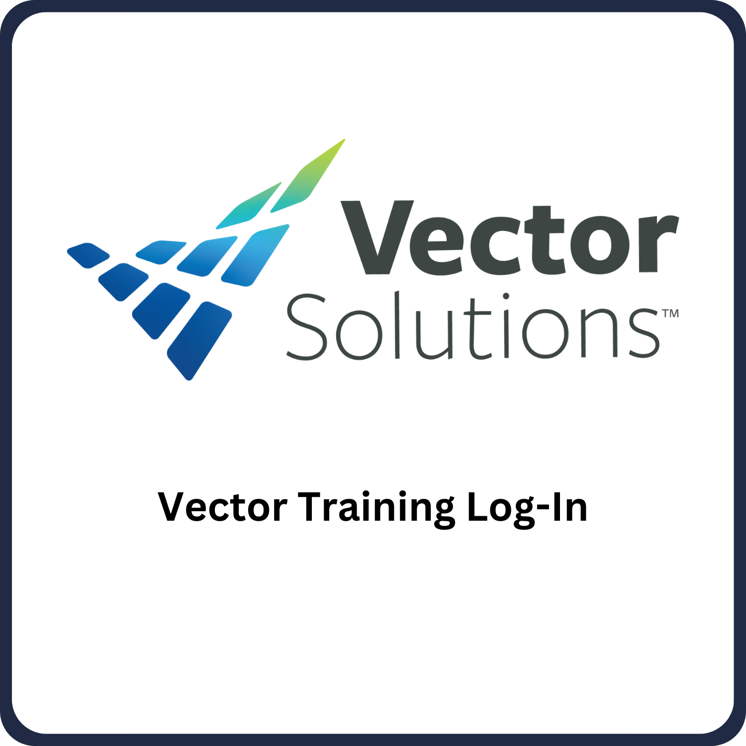 Vector Training Log-In