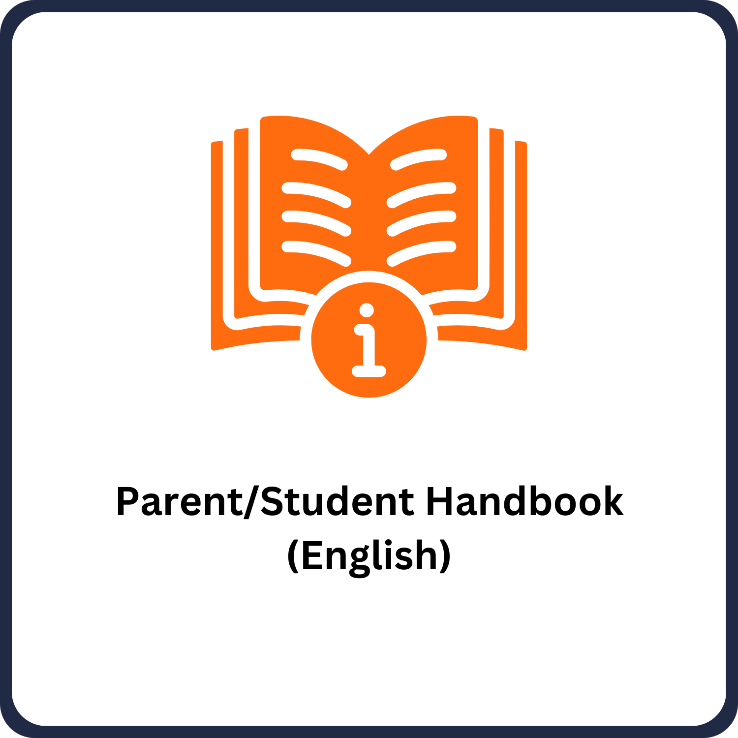 Parent/Student Handbook (English)