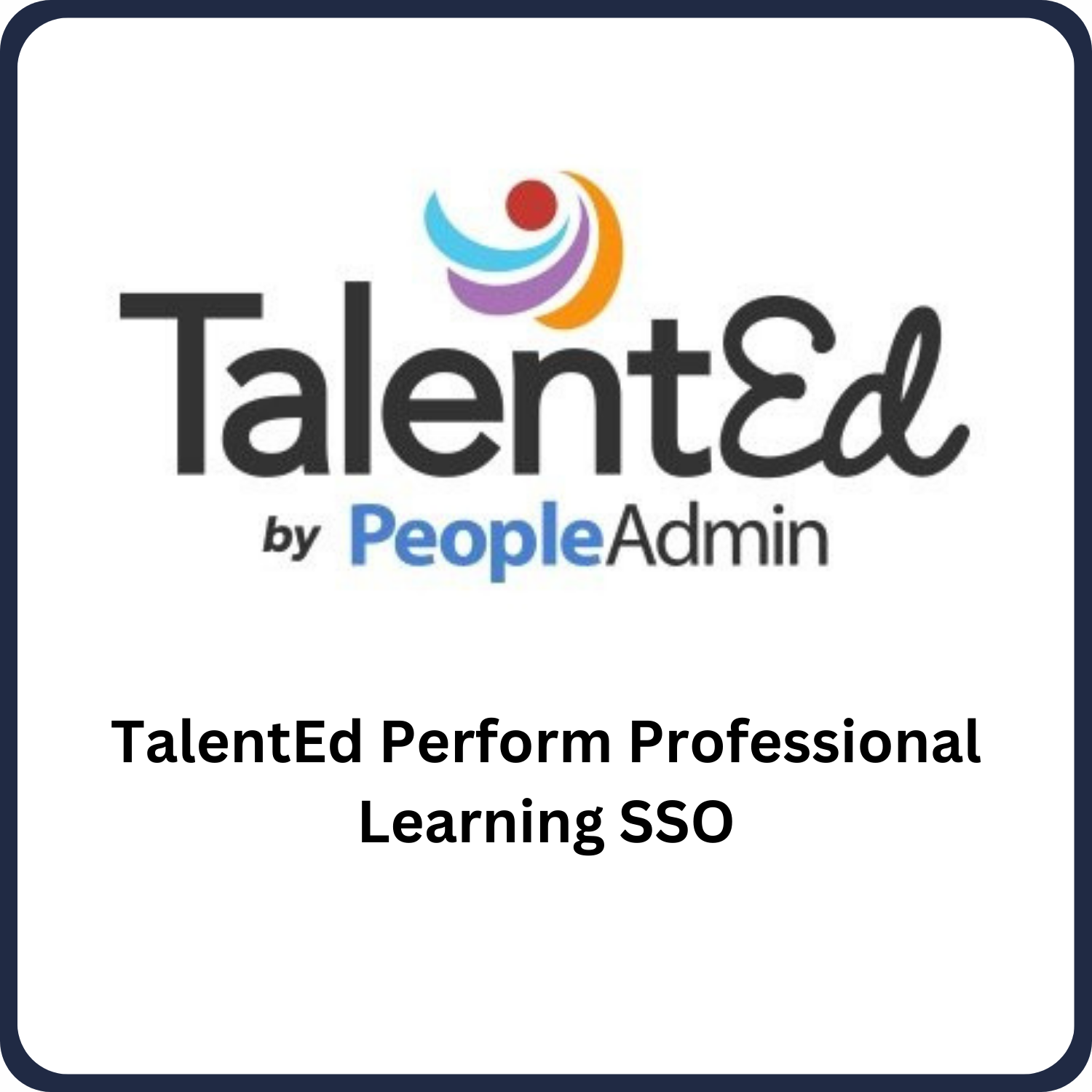 TalentEd Perform Professional Learning SSO