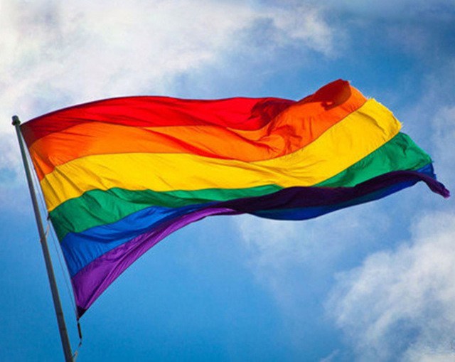 A photo of gay pride flag