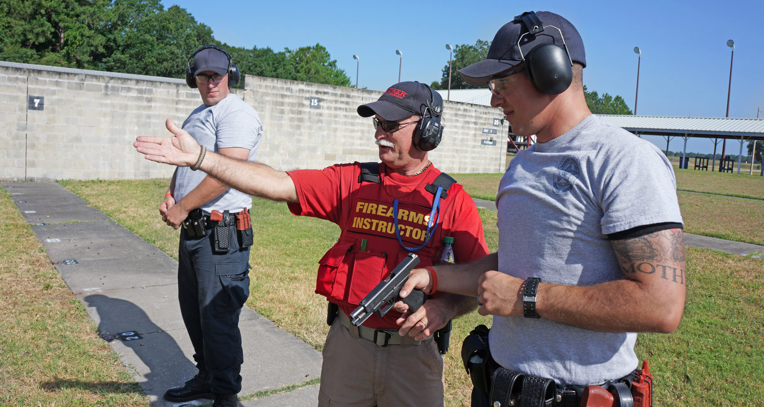 instructor treaching a person