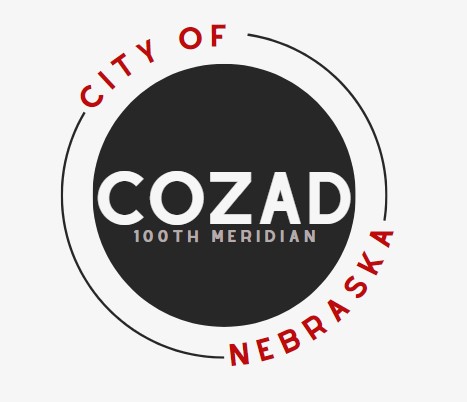 City of Cozad Nebraska, 100th Meridian Logo