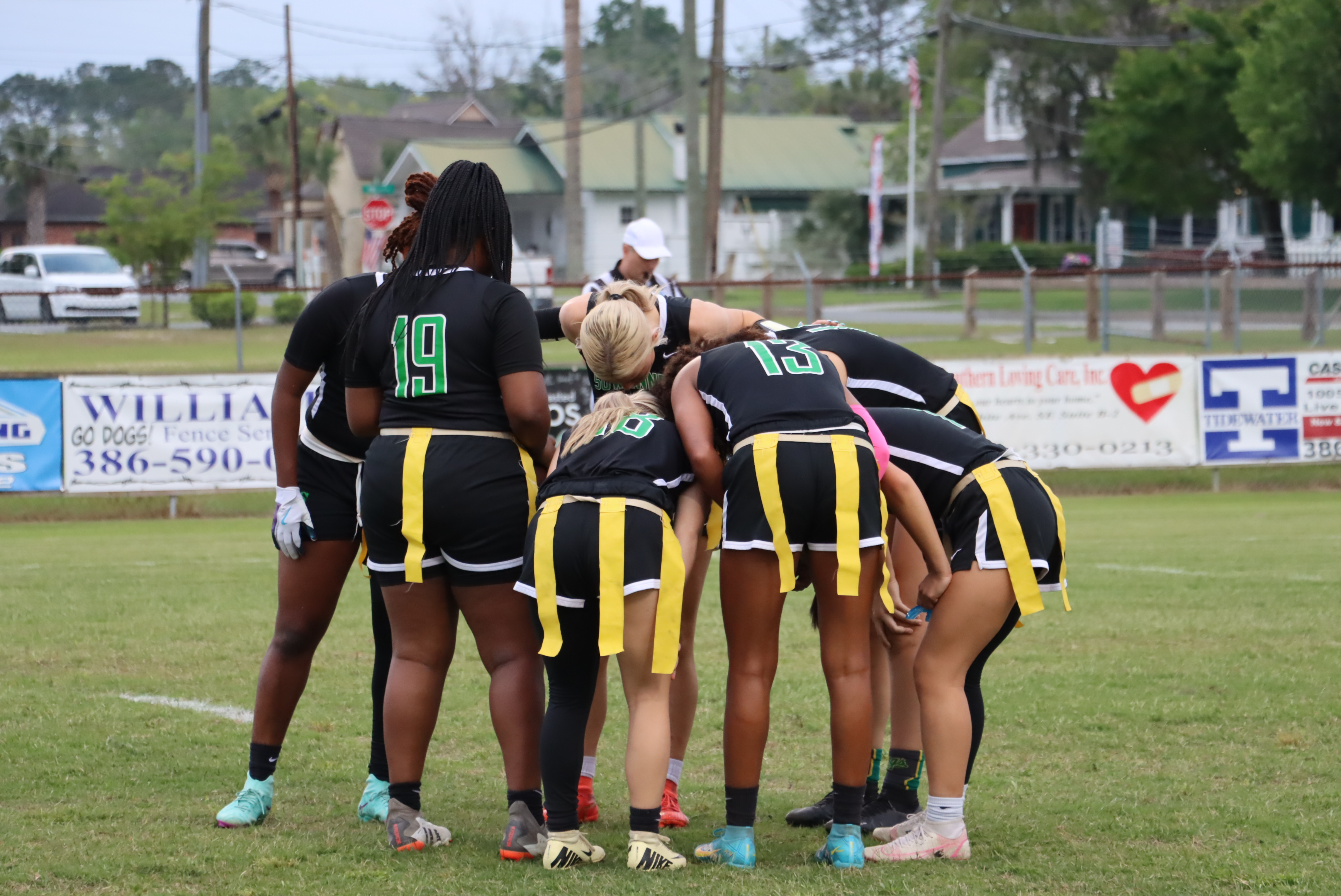 Flag Football Huddle