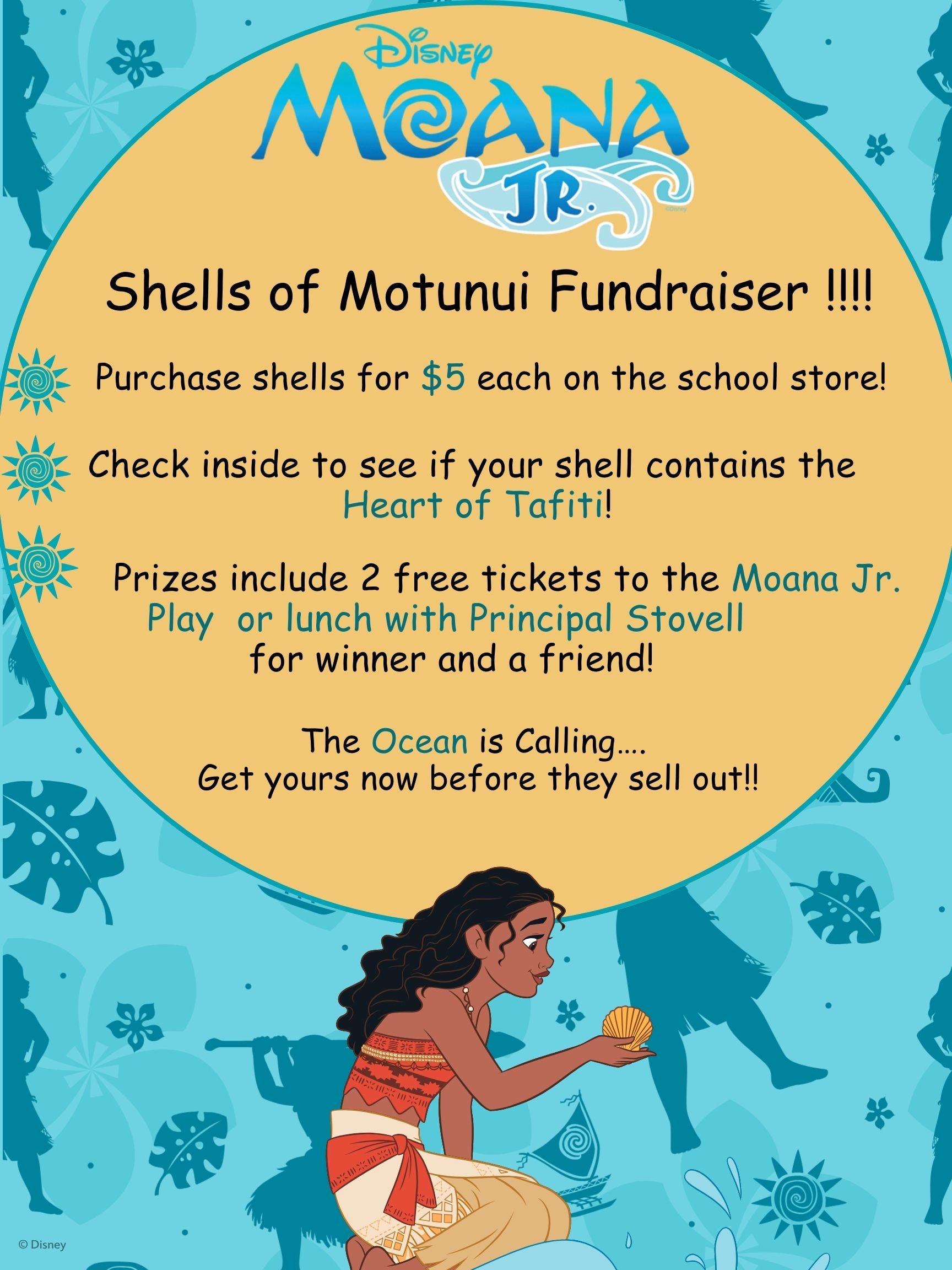 Disney's Moana Jr. - Shells of Motunui  Fundraiser