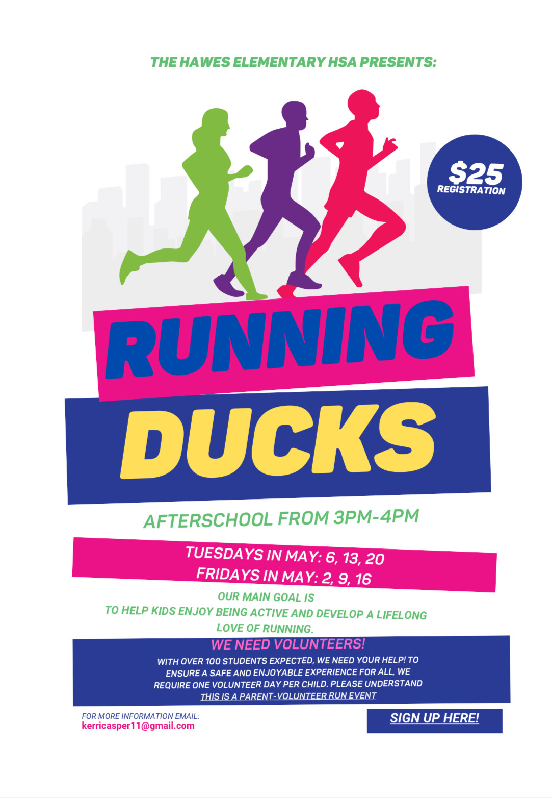 Hawes Running Ducks 2025 Flyer