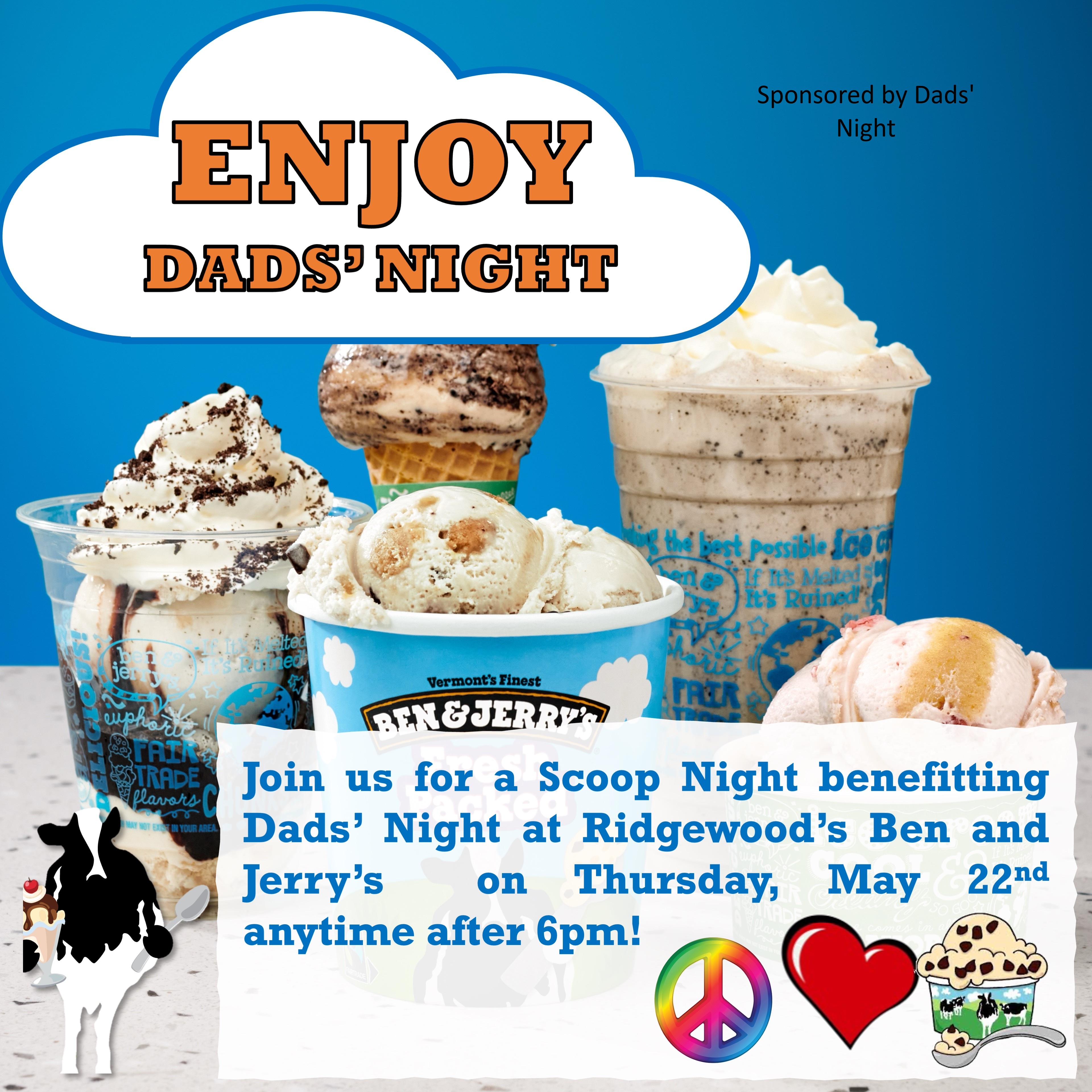 Dads Night Scoop Night 2025 Flyer