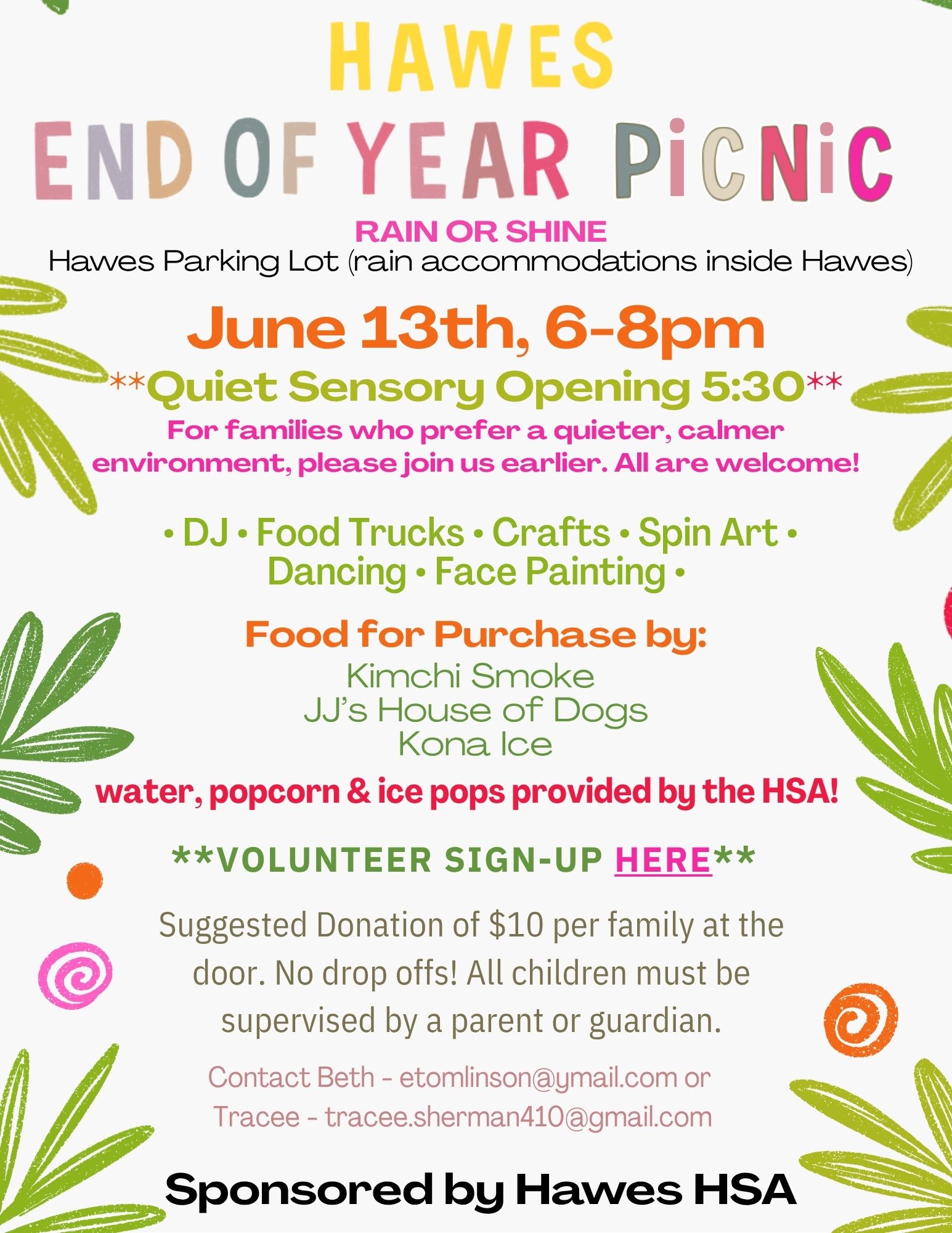 Hawes End of Year Picnic 2025