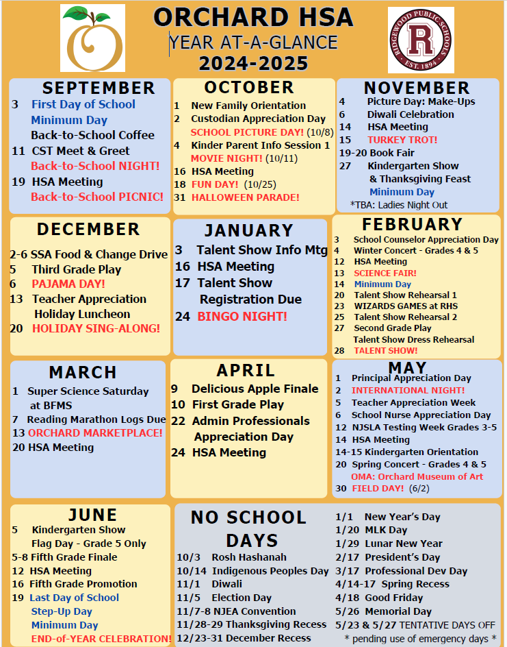 HSA CAL at a glance