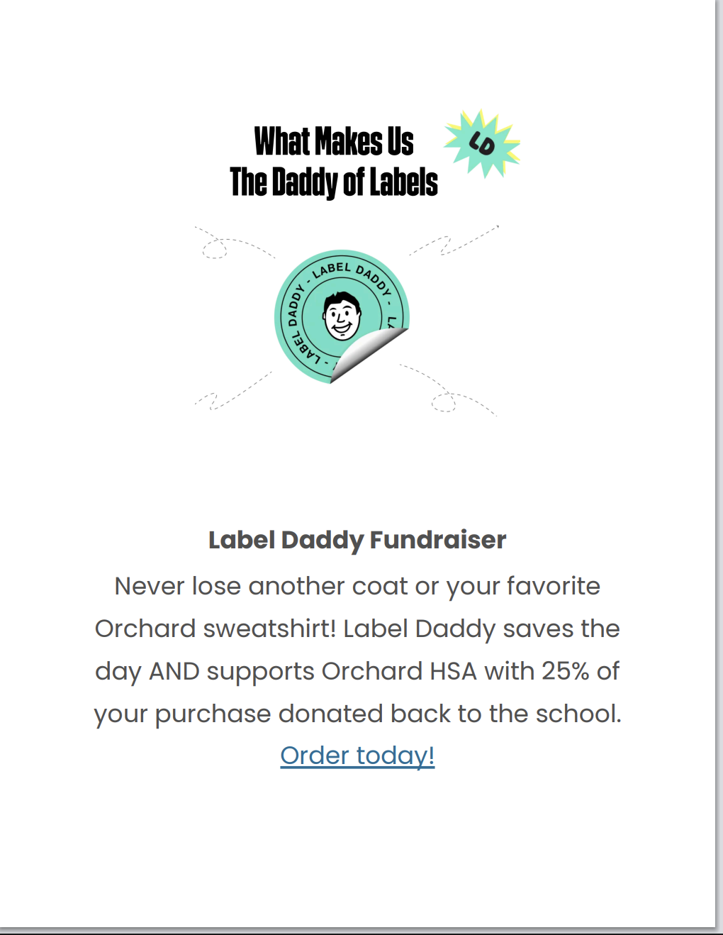 Label Daddy Flyer
