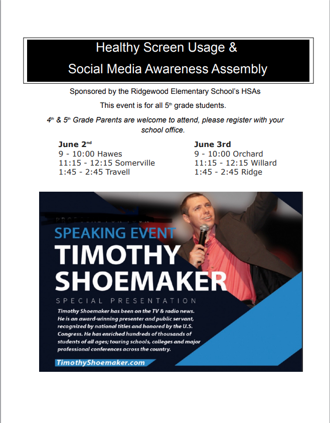 Timothy Shoemaker Flyer