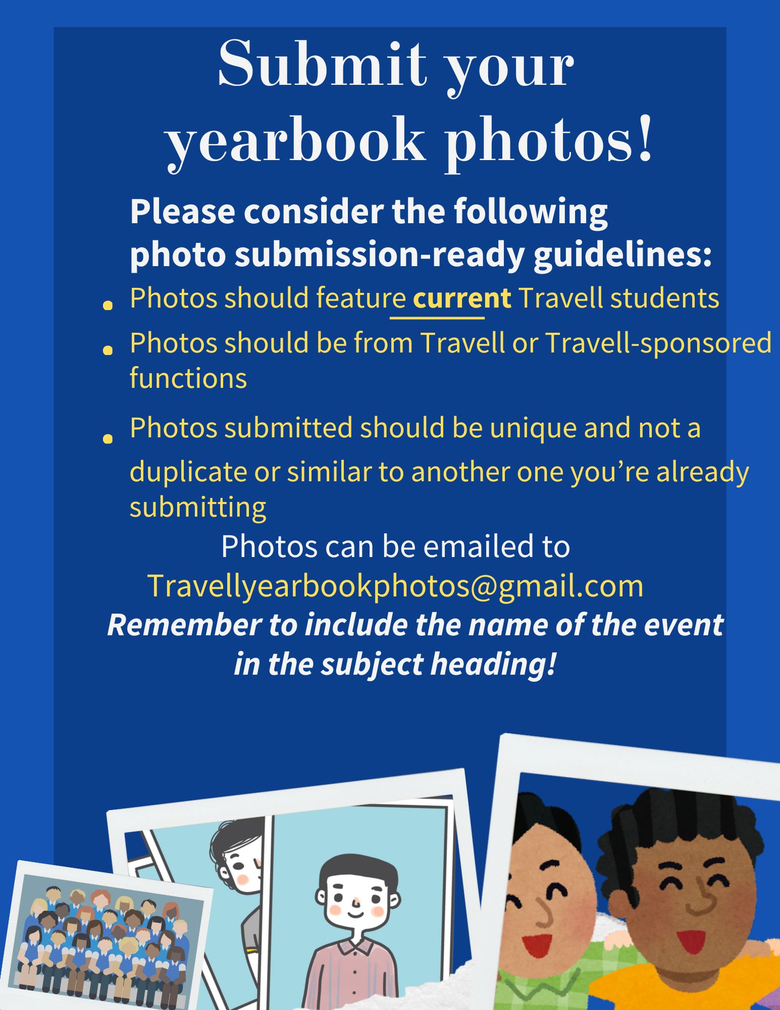 Yearbook Photo Deadlines