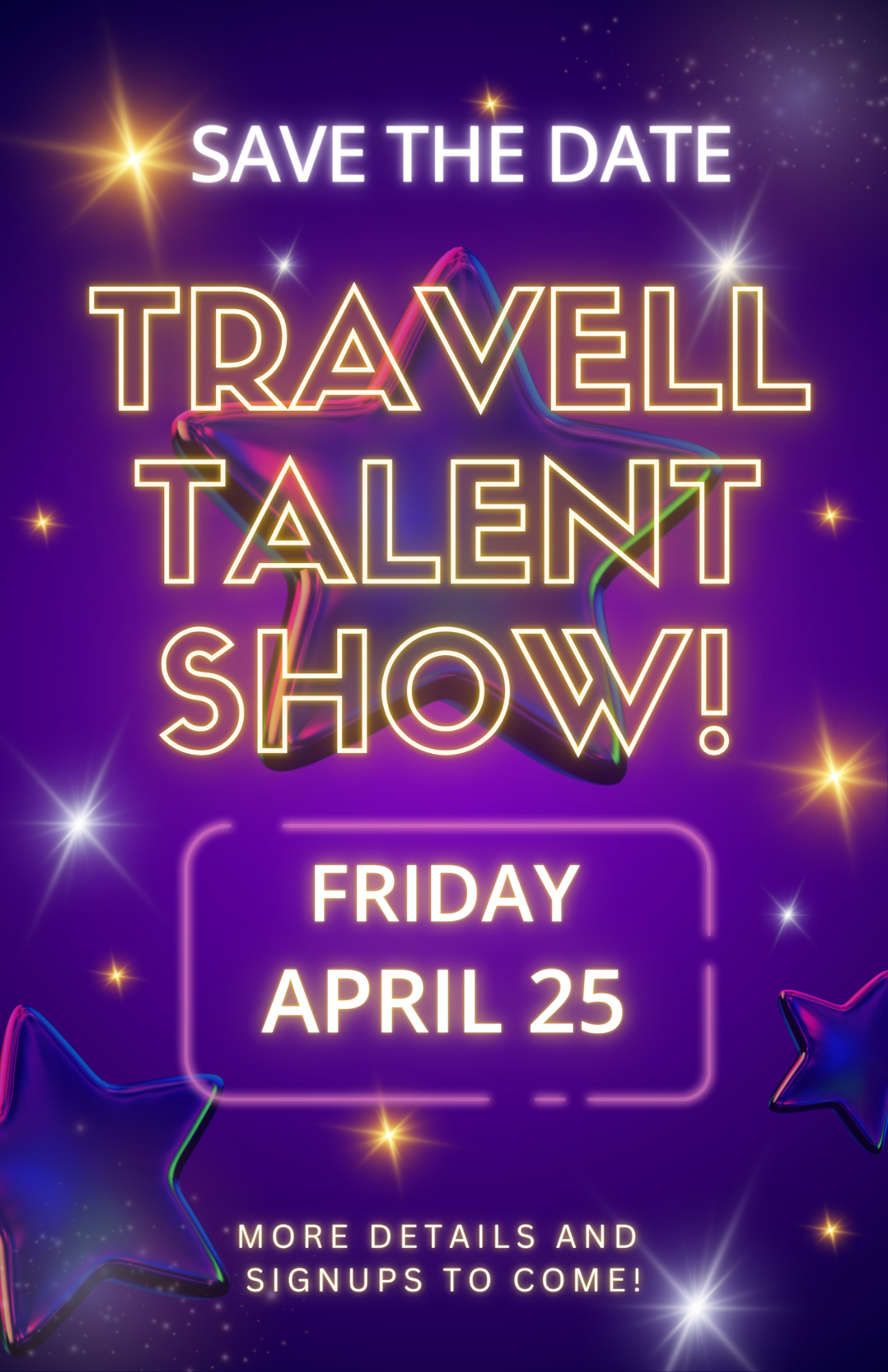 Talent Show Save The Date