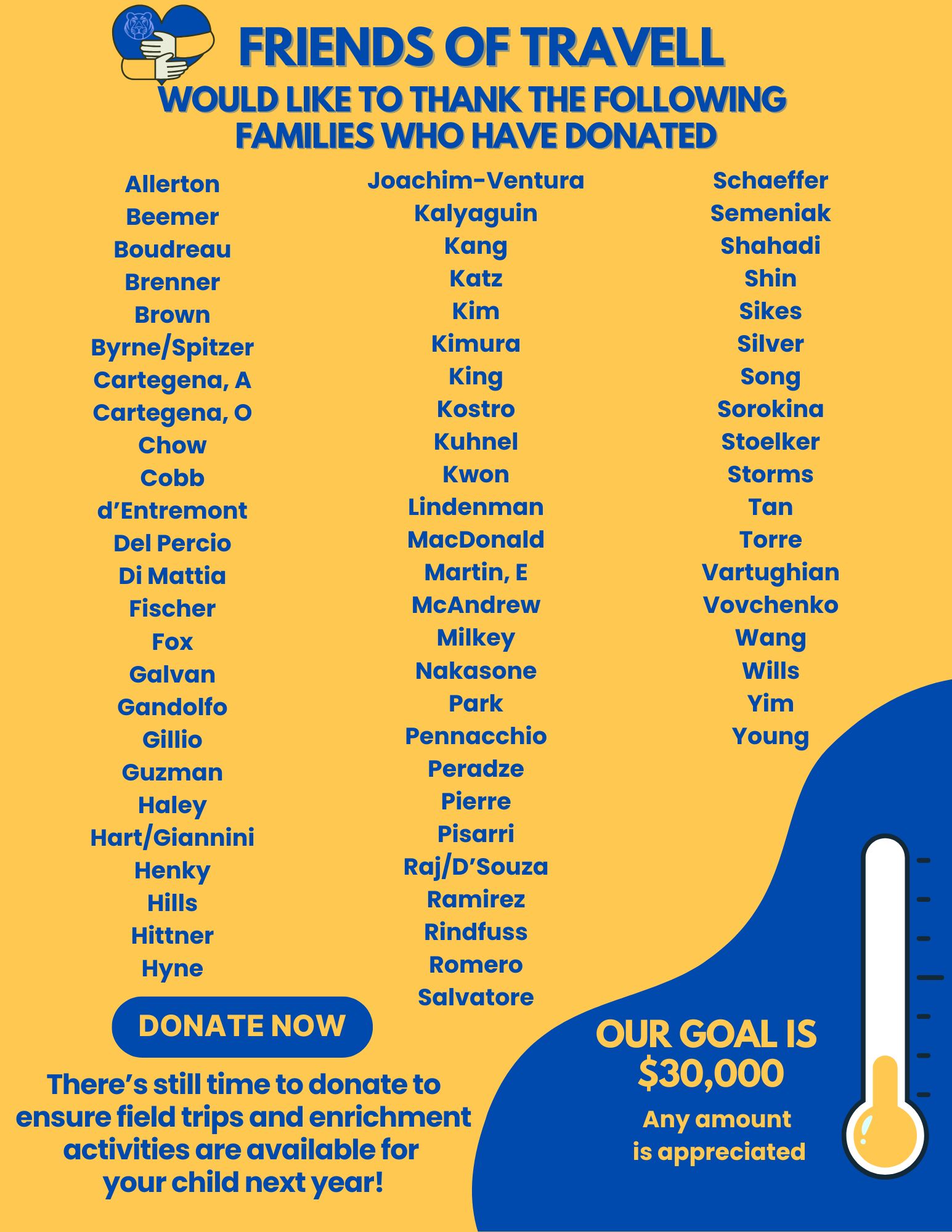 Friends of Travell Donation