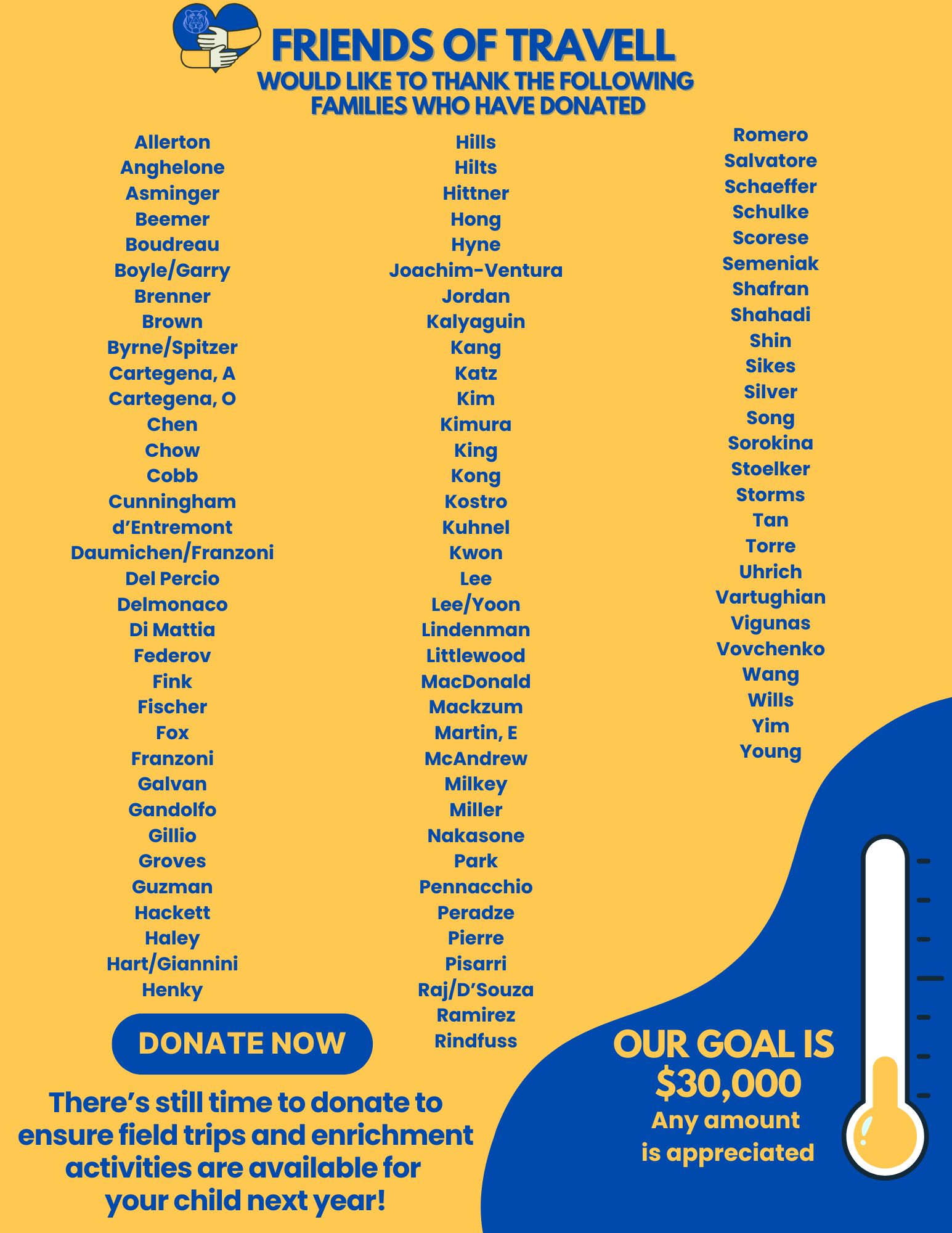 Friends of Travell Donation