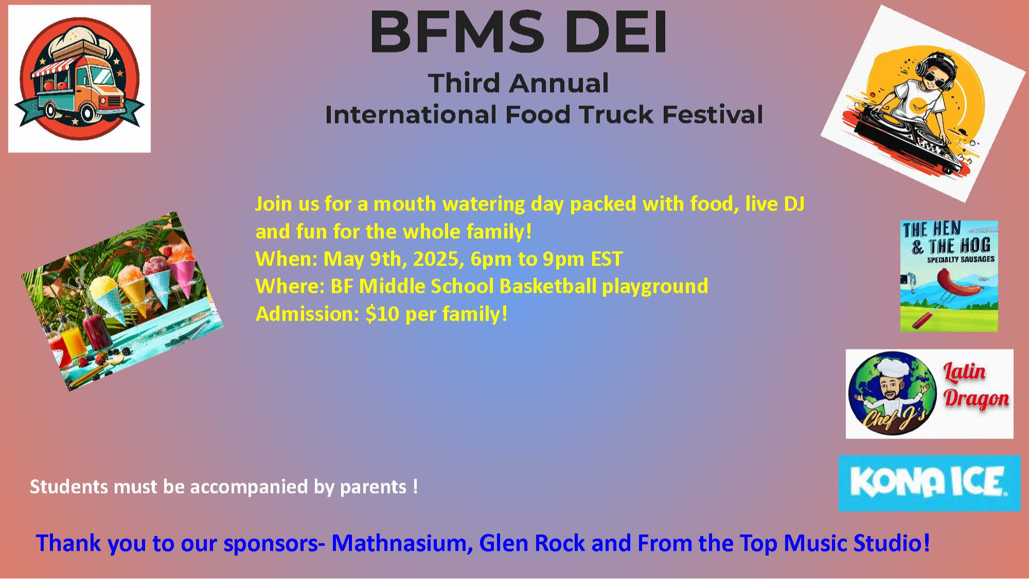 May 9th, 2025, 6pm to 9pm EST
