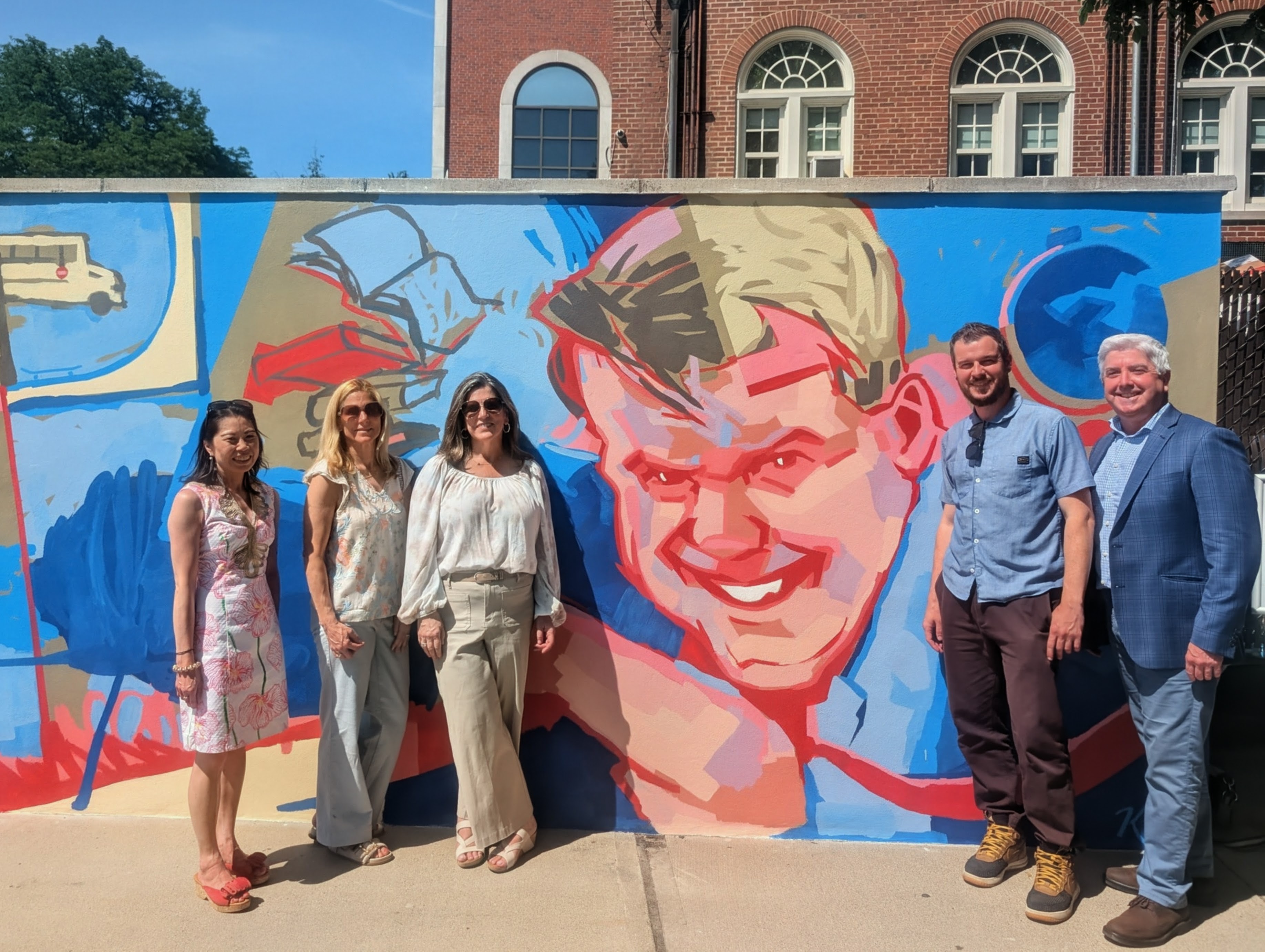Pizzuto Way Mural with HSA and REF representatives