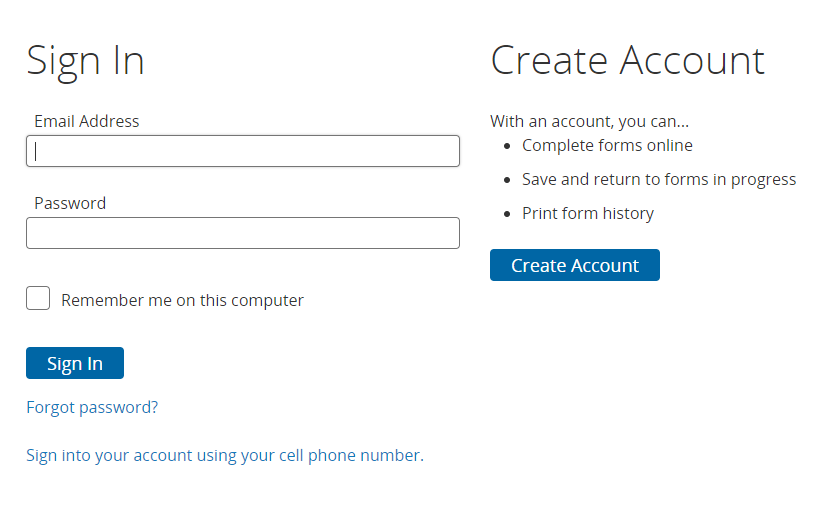 Infosnap Registration Screen