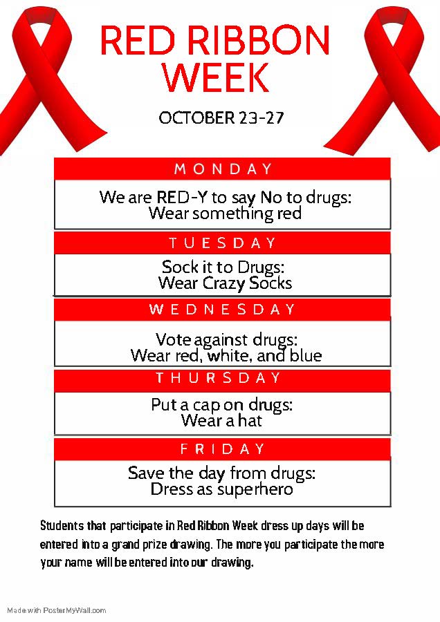 Poster Red Ribbon Week